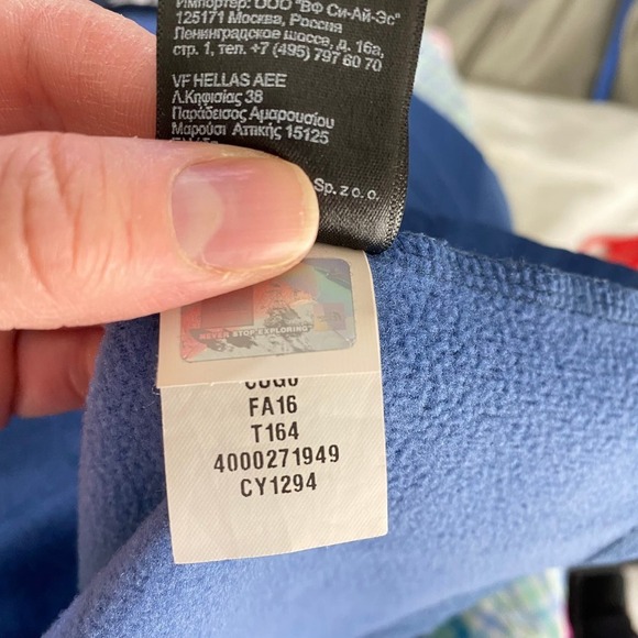 The North Face Blue Canyonlands 1/2 Zip Fleece Pullover Men's Size Medium - Picture 3 of 7